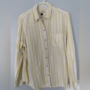 Universal Thread Relaxed Fit Linen Collared Shirt
